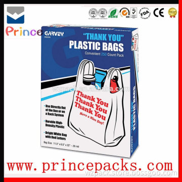 Factory Sale Customized Compostable EPI D2W PLA Corn Starch 100% OXO Biodegradable Plastic T-shirt Bags